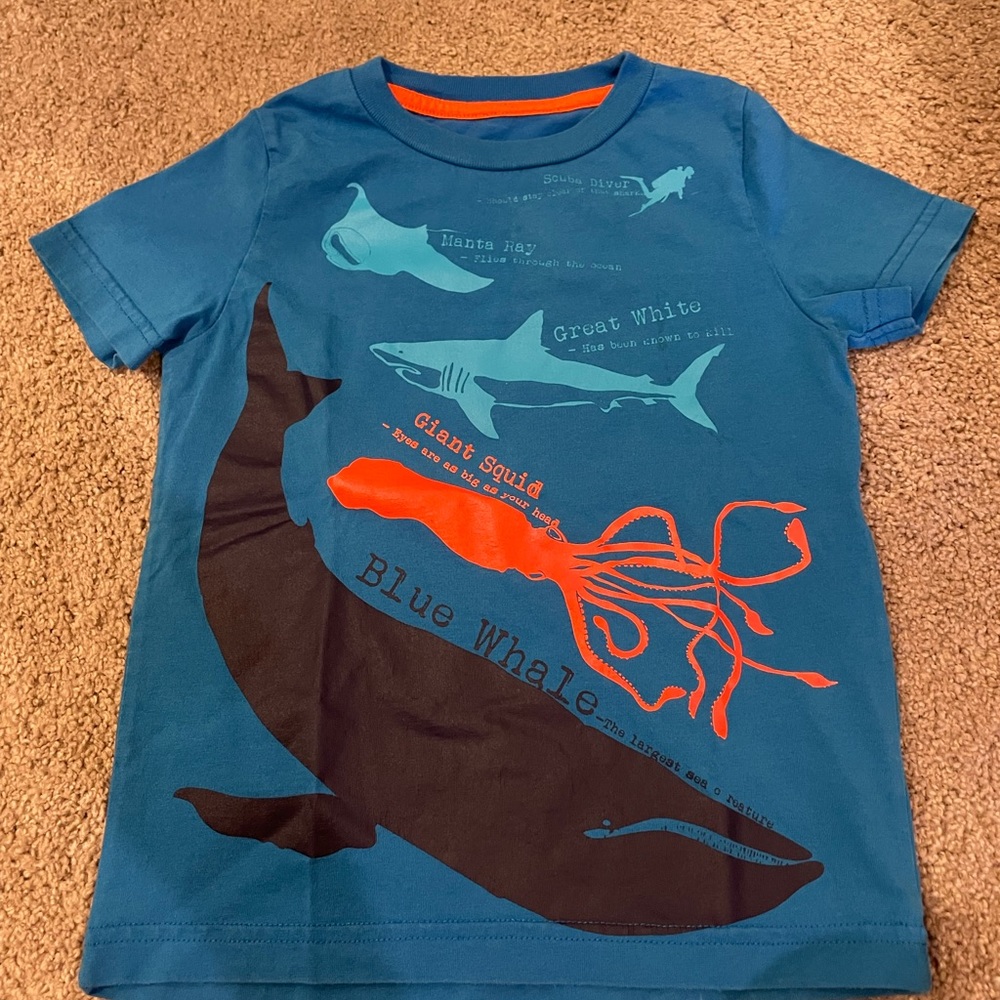 I don’t think this Mini Boden T shirt was worn.EUC